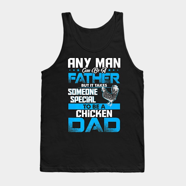 Chicken Dad Animal Father Day Tank Top by Serrena DrawingFloral